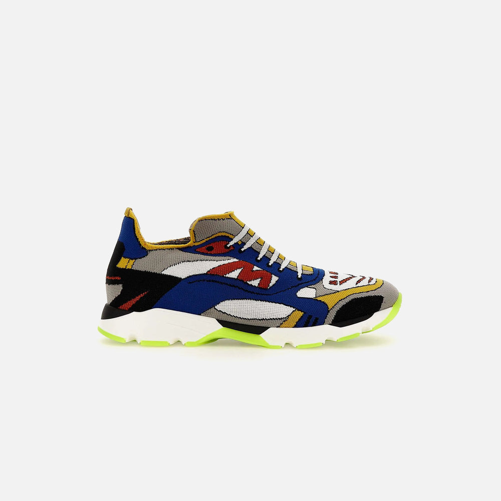 

Кроссовки Marni Sneakers, цвет New Jacquard Blue/White/Red