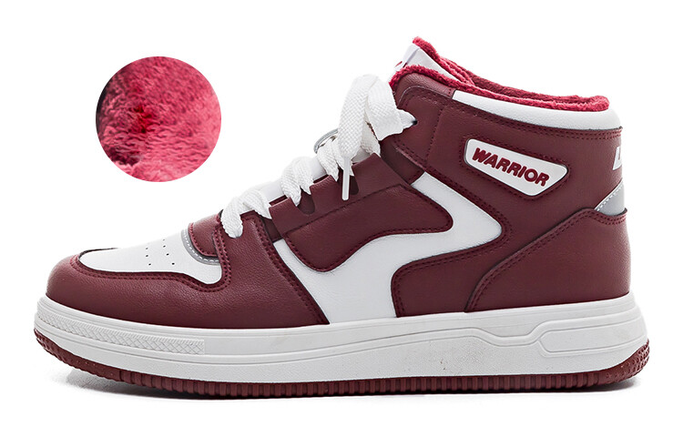 

Кроссовки WARRIOR Skateboarding Shoes Unisex High-top Red, белый/красный