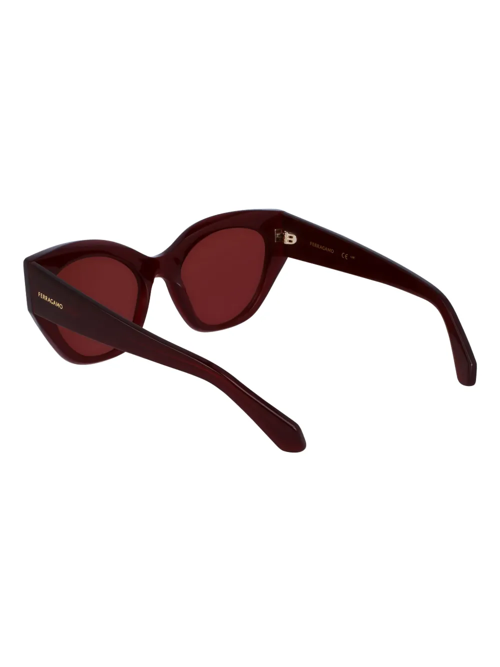 

Солнцезащитные очки «кошачий глаз» Ferragamo Eyewear, красный