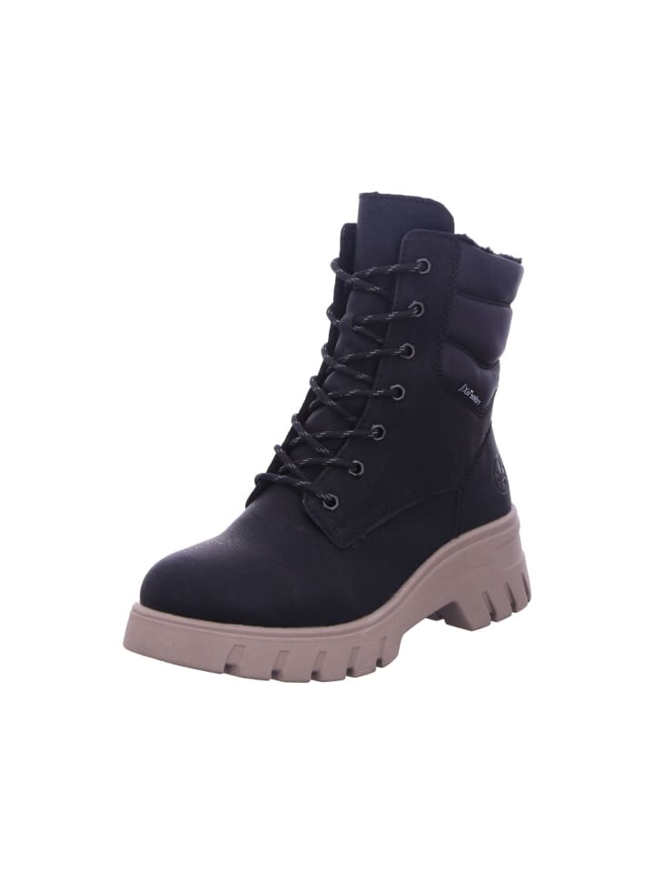 Ботильоны rieker Schnürstiefelette, цвет schwarz/schwarz