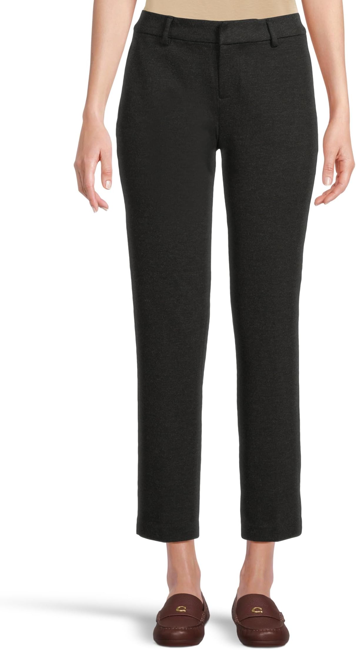 

Брюки Liverpool Los Angeles Kelsey Mid-rise Straight Leg Trouser 29'' Ins, цвет Heathered Charcoal