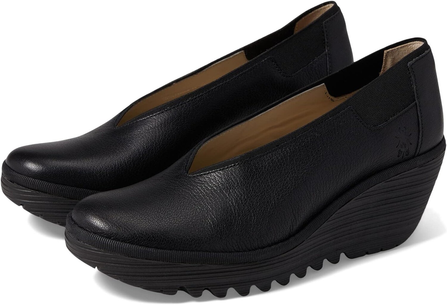 Туфли на танкетке YOZA438FLY FLY LONDON, цвет Black Mousse