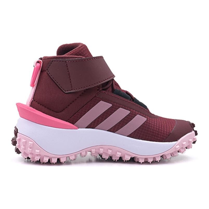 Fortatrail Kids Кроссовки детские низкие красные/розовые Adidas, темно-красный/фиолетовый/розовый — фото 2