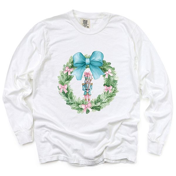 

Футболка с длинным рукавом Nutcracker wreath coquette Simply Sage Market, White, Белый, Футболка с длинным рукавом Nutcracker wreath coquette Simply Sage Market, White