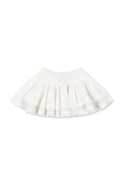 Юбка мини расклешенная MORA SKIRT Konges Sløjd, белый — фото 3