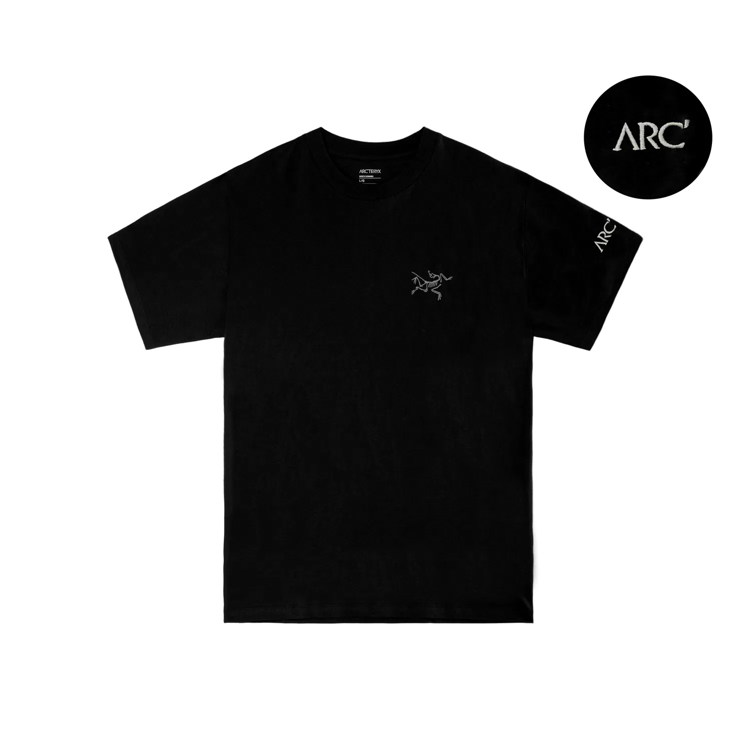 Футболка хлопковая KRAGG Arcteryx черная — фото 3
