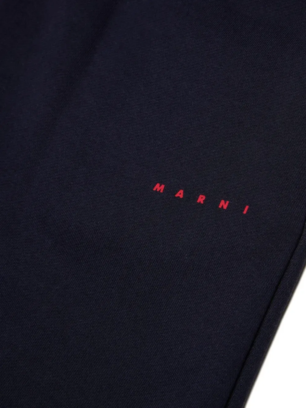 Спортивные брюки широкого кроя с логотипом Marni Kids, синий — фото 4