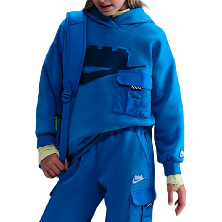Толстовка LEGO коллекция оверсайз для подростков Nike, синий — фото 3
