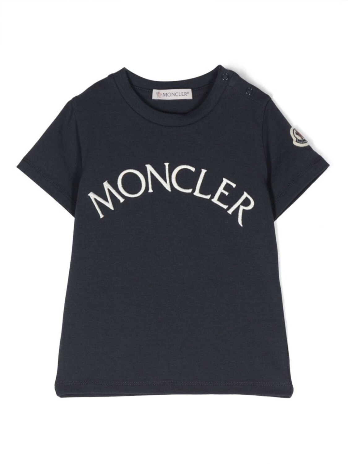 

Moncler Enfant футболка с логотипом, синий
