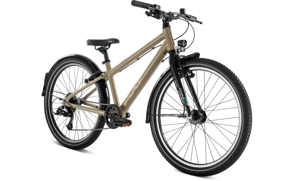 Детский велосипед Puky Cyke 24-8 Active - 24 дюймов - Diamant - 2025, цвет Beige|dusty sand/black — фото 2