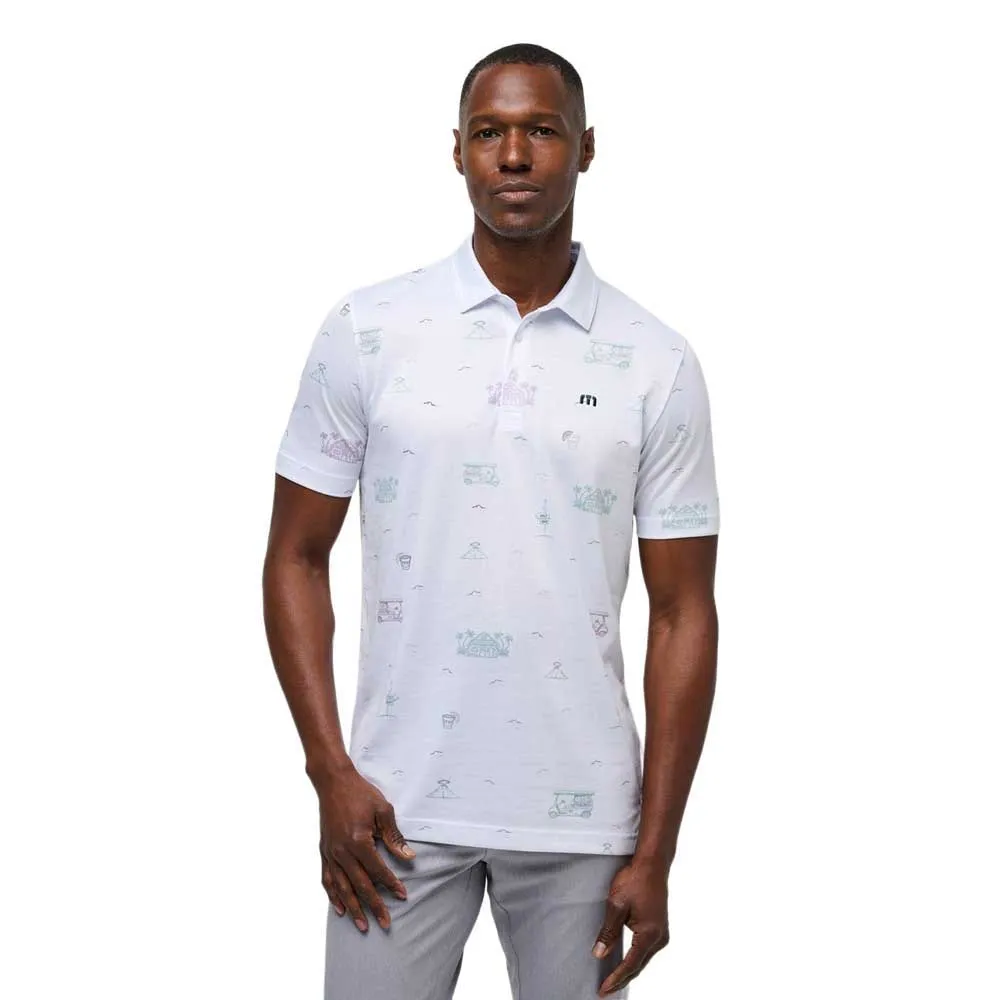 

Поло Travis Mathew Tiki Mapes Print, белый