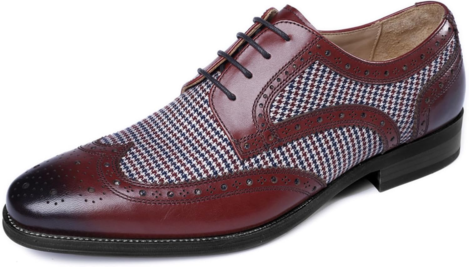 

Мужские классические туфли KYOESCAI с шнуровкой, броги, дерби, оксфорды, туфли для мужчин на свадьбу, бизнес и офис, бордовый