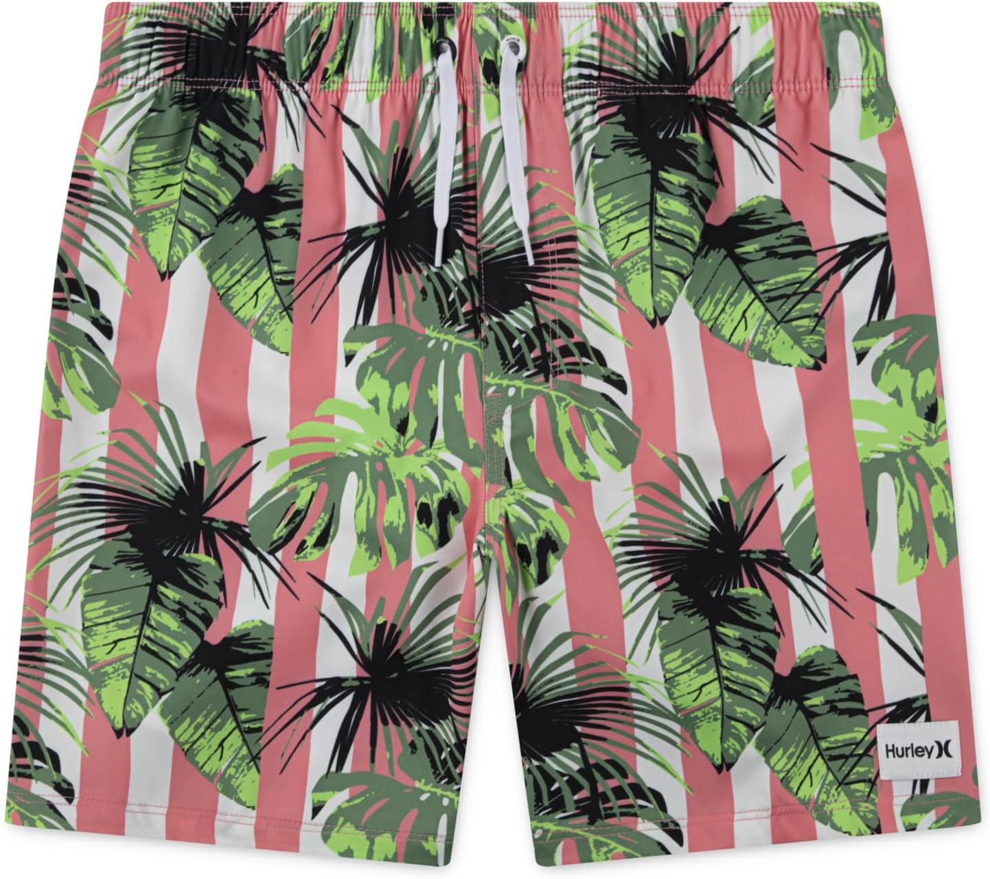 

Плавки Hurley Kids Cabana Stripe Pull On Swim Trunk, цвет Sunset Coral