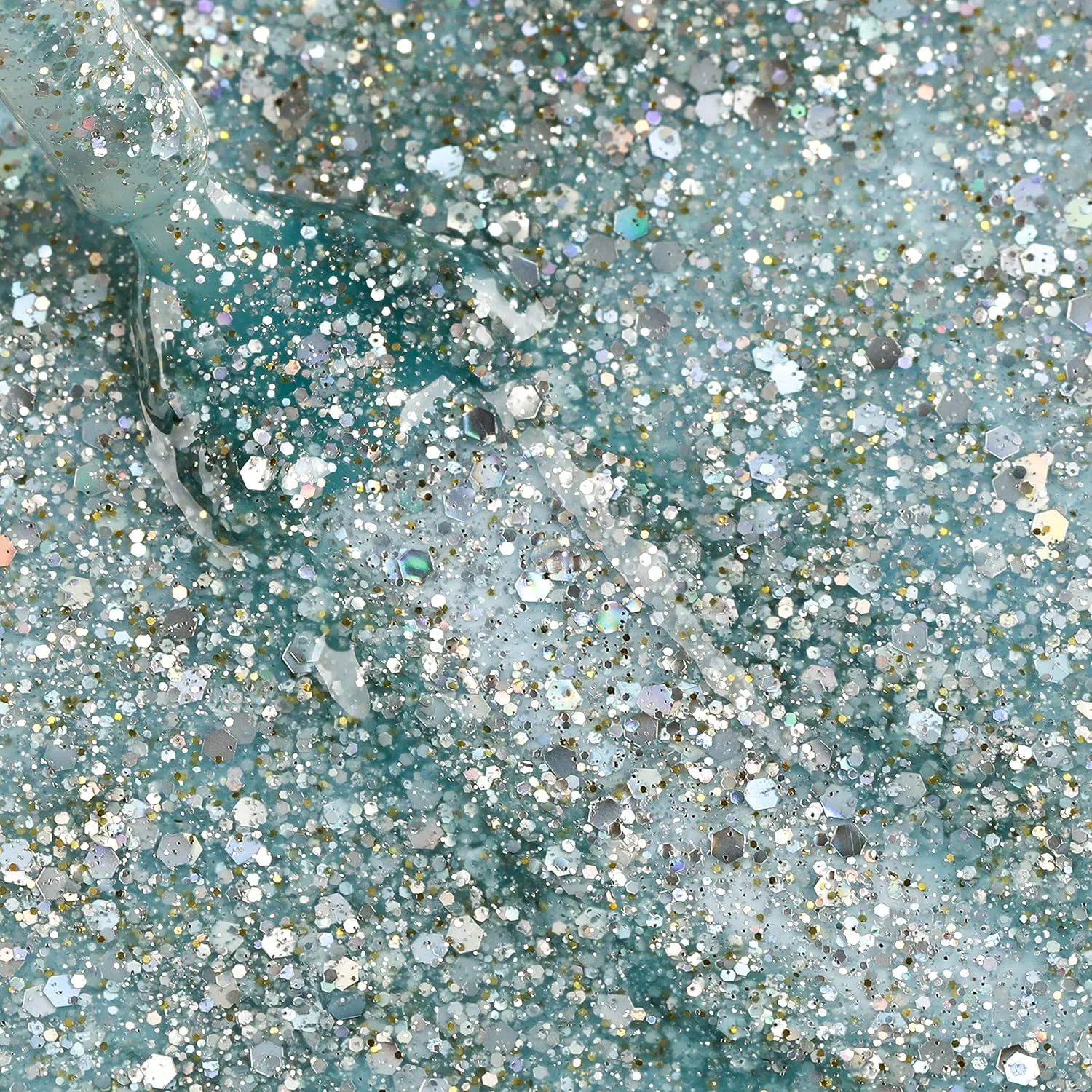 Набор гель-лаков Bluesky Gel Polish Teal Confetti 3 x 5 мл Bluesky, Teal Confetti — фото 4