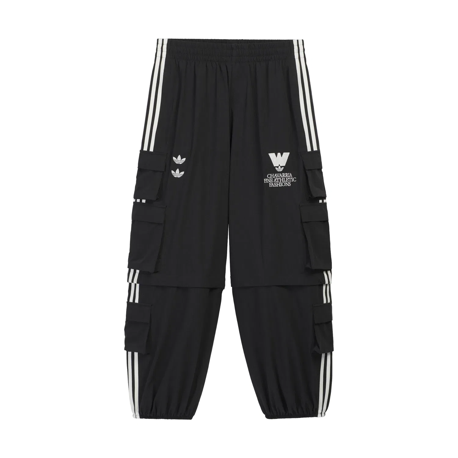 Карго-штаны Adidas Originals x Willy Chavarria Cargo Zip, черный — фото 2