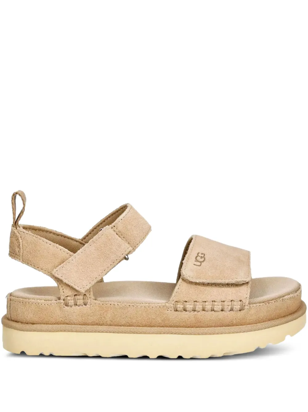 Замшевые сандалии UGG, нейтральный