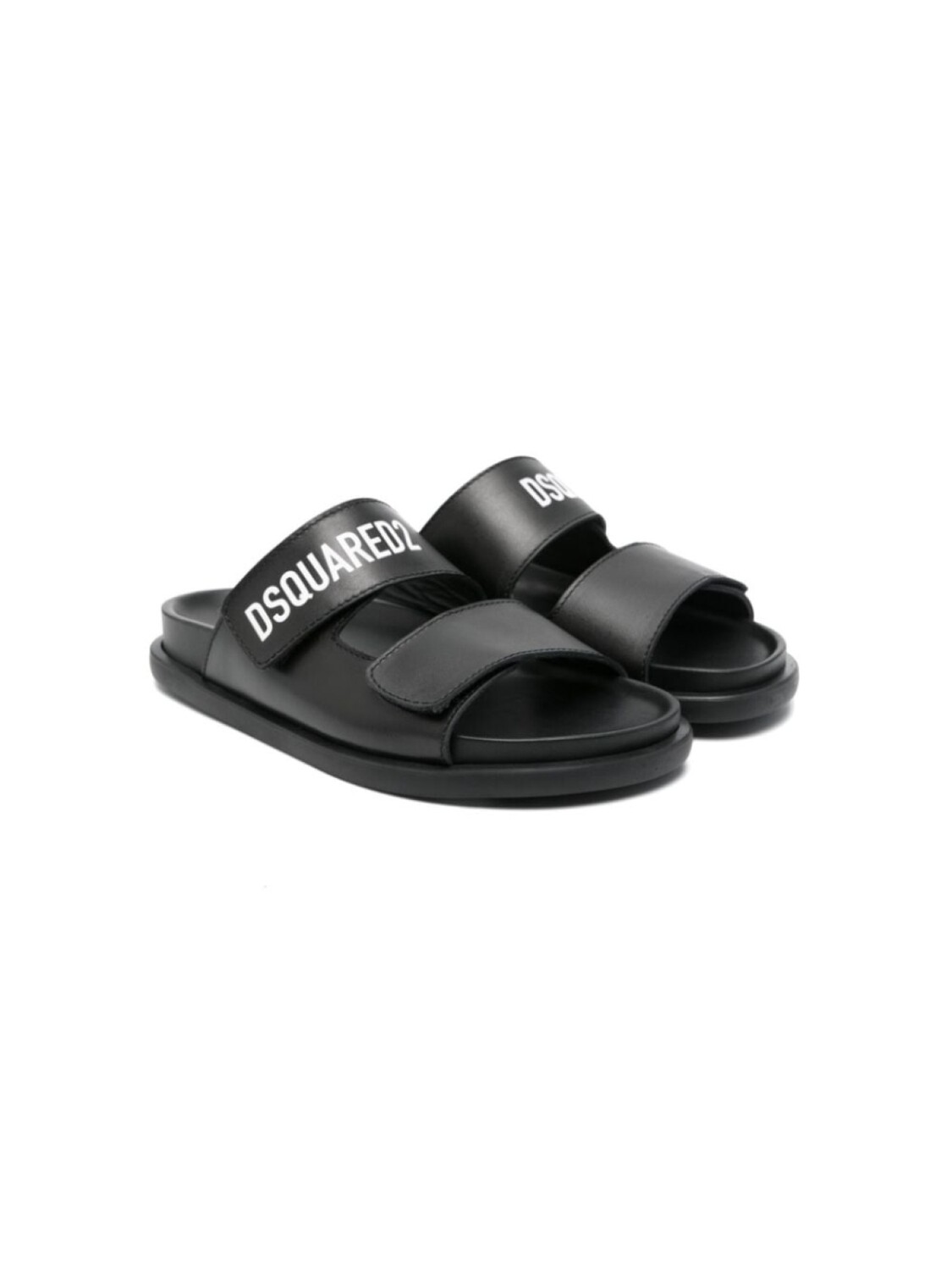 

DSQUARED2 KIDS шлепанцы с логотипом, черный