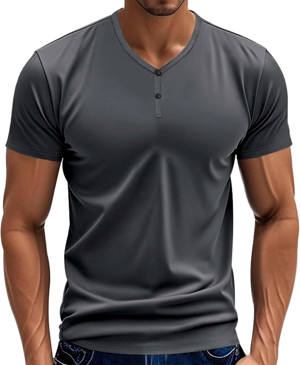 

Мужская футболка V-образным вырезом Casual Vintage