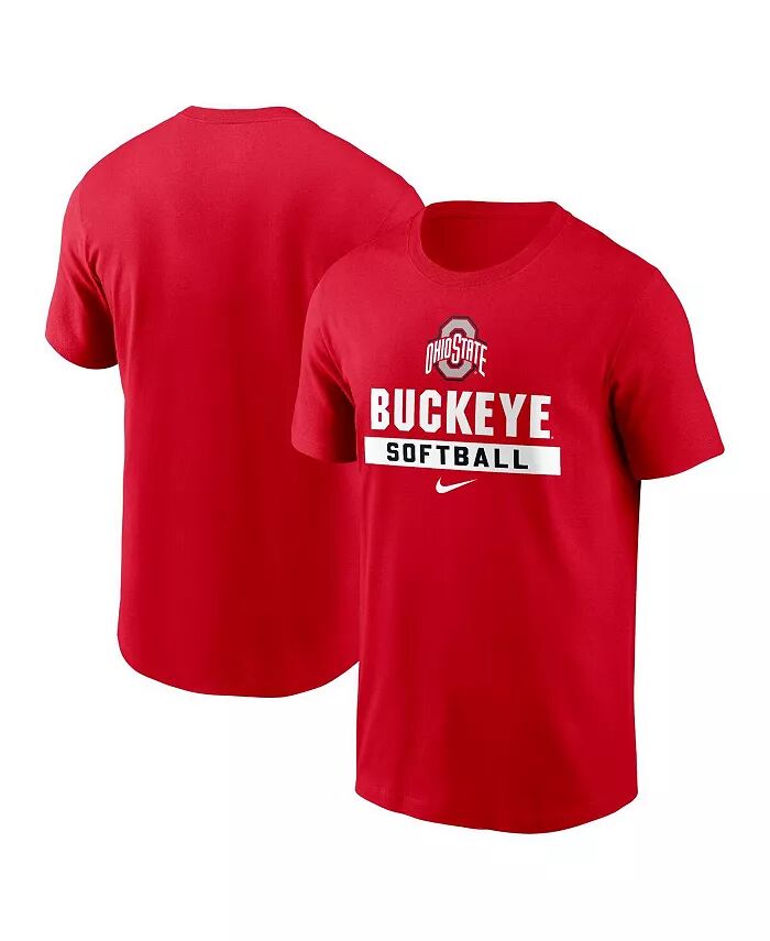 

Мужская футболка софтбола Ohio State Buckeyes Scarlet Nike