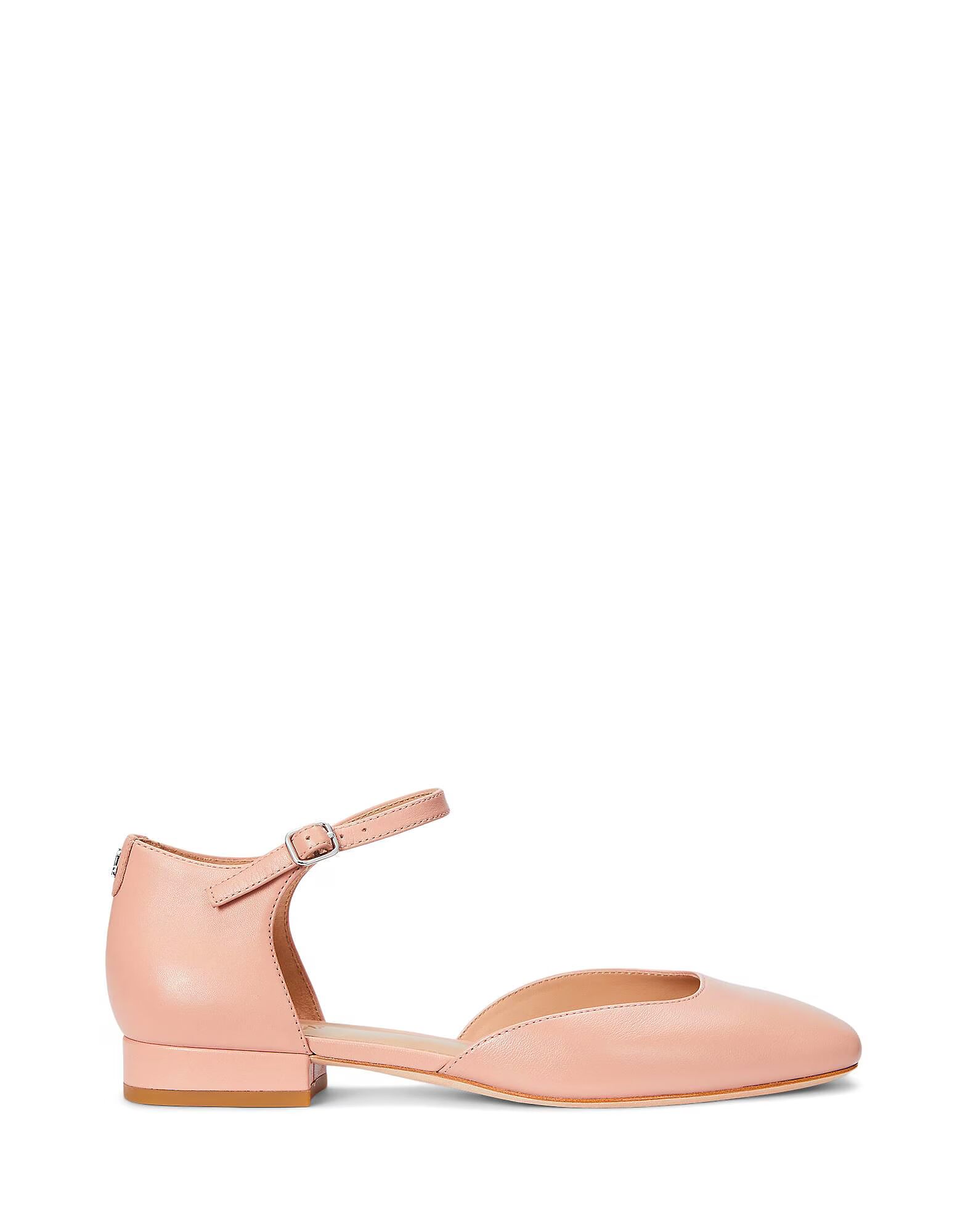 Балетки Emellie Nappa Leather Mary Jane Ralph Lauren, светло-розовый