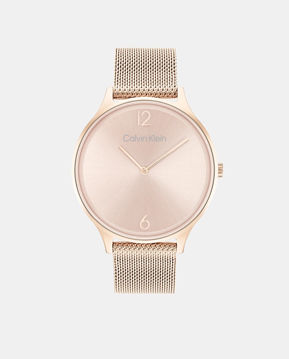 

Женские часы Timeless 25200002 Pink Steel Mesh Calvin Klein, розовый