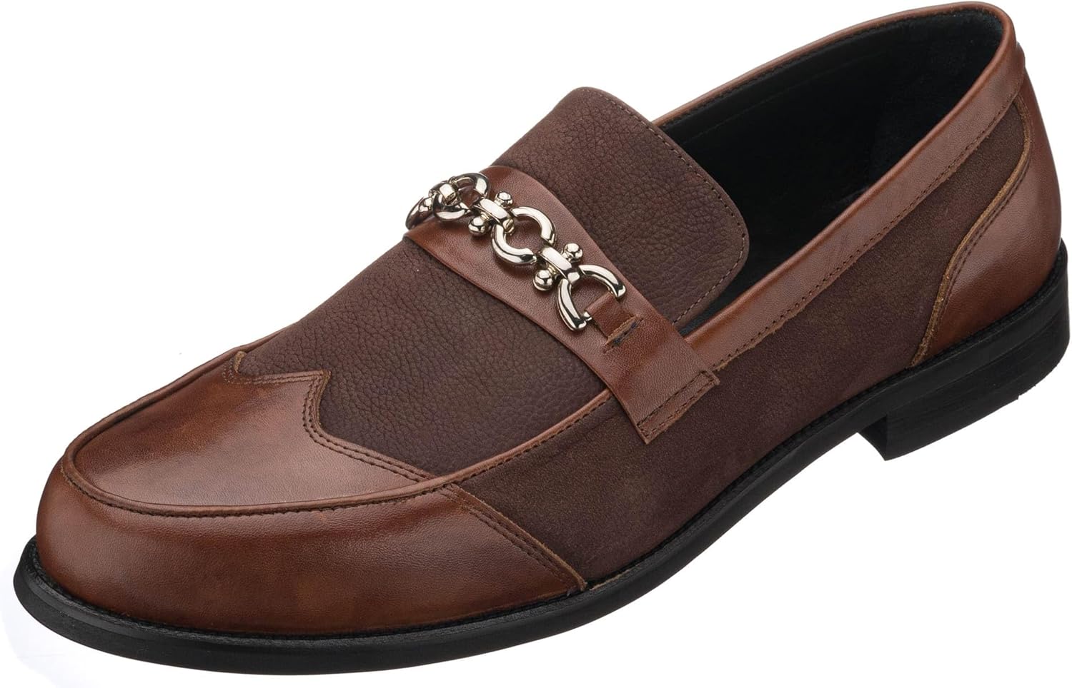 

Мужские коричневые кожаные лоферы DALGALA ручной работы, классические туфли без шнурков с пряжкой