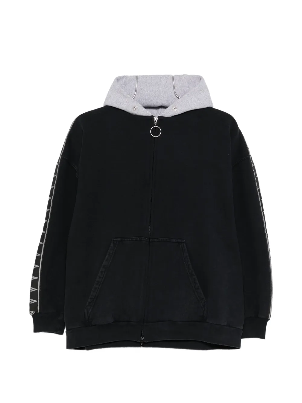 Толстовка на молнии с капюшоном Balenciaga, черный