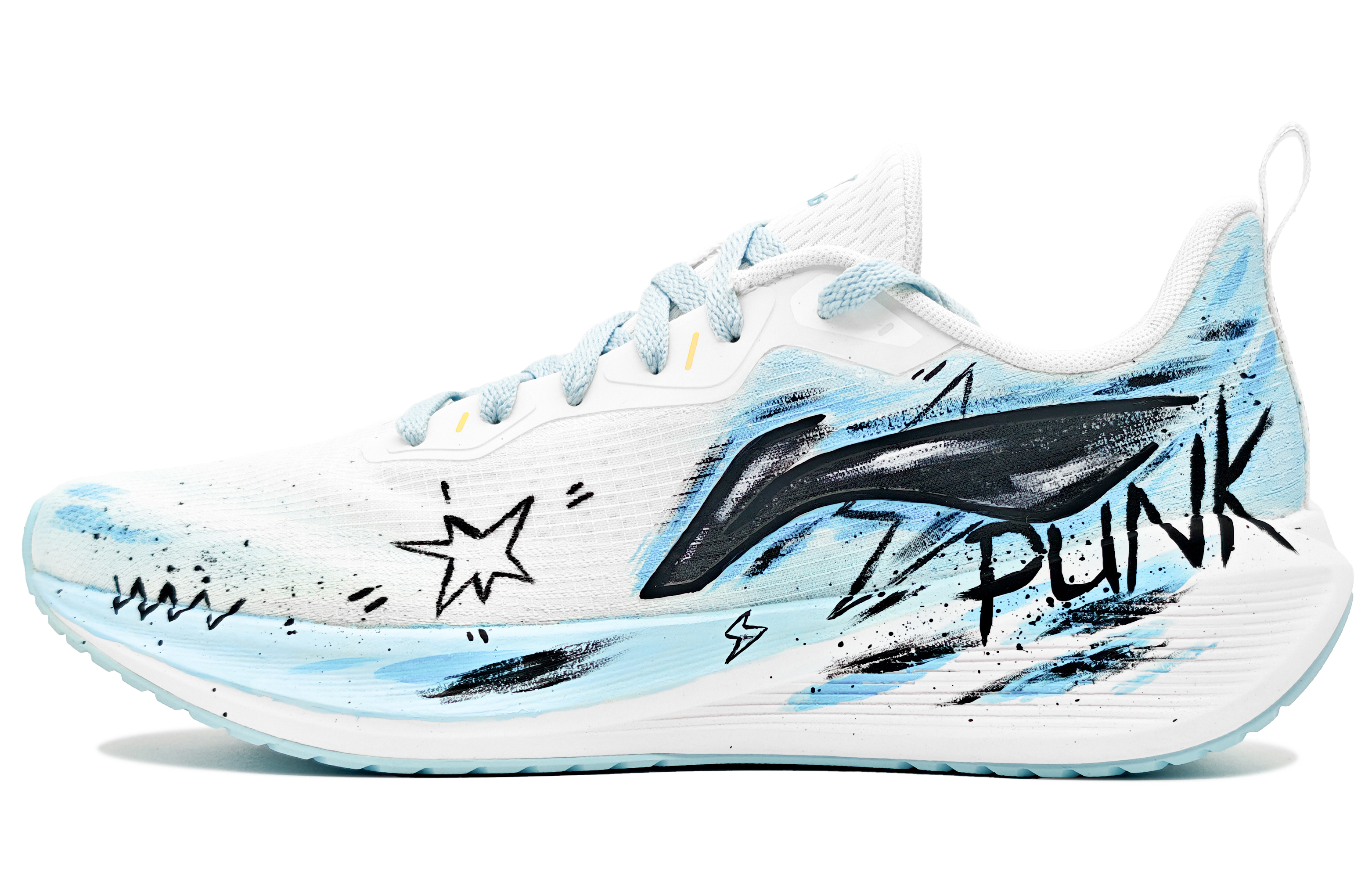 

LINING Мужские кроссовки Wuyue для бега и повседневной носки низкие синие с амортизацией противоскользящие износостойкие