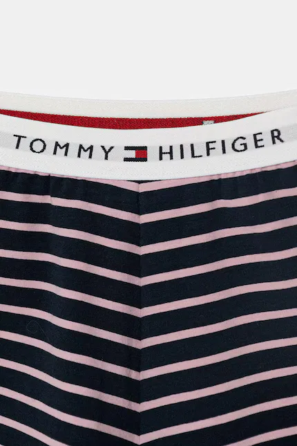 Пижама детская хлопковая с эластаном Tommy Hilfiger, розовый — фото 3