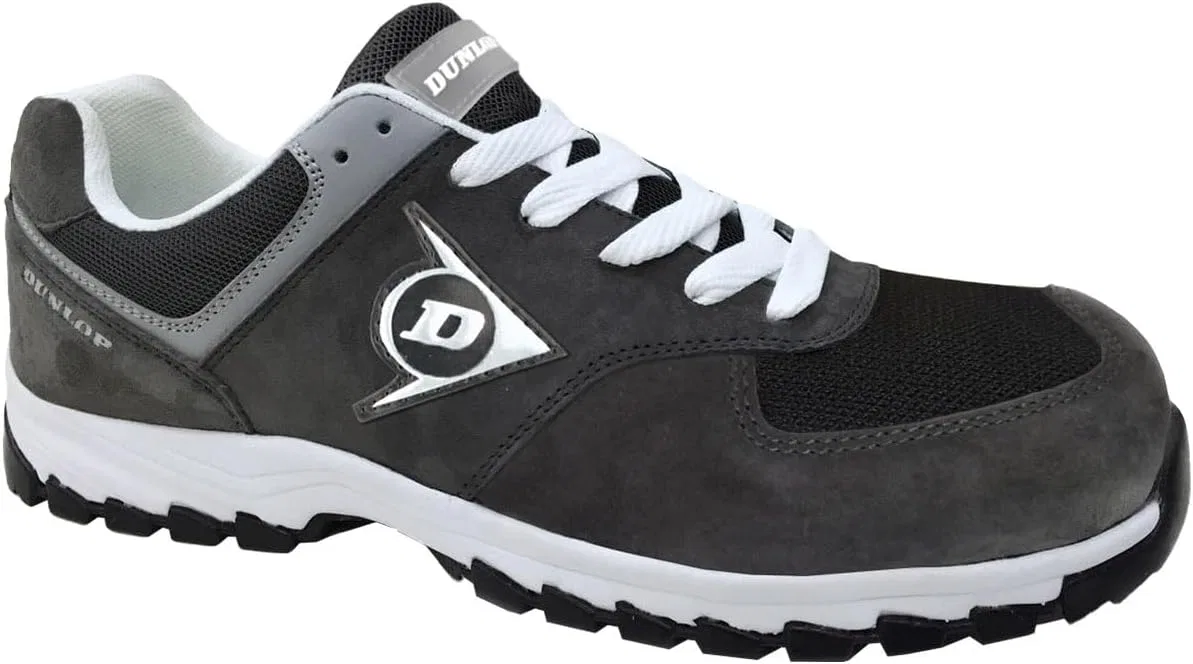 Dunlop Sports Защитные водоотталкивающие ботинки Dunlop S3 темно-синего цвета из замши и сетки с композитным защитным носком и защитой от металлических предметов EN ISO 20345:2011 - DL0201026