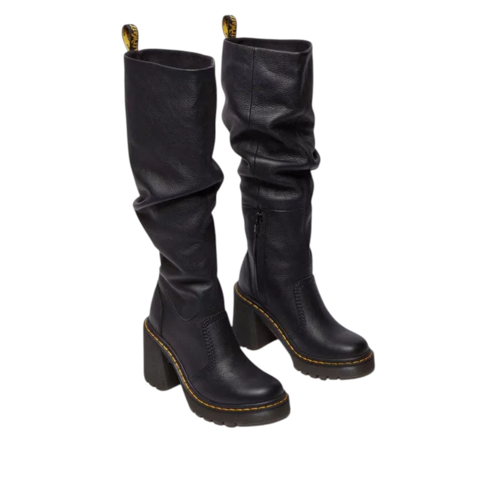 Кроссовки (WMNS) Dr. Martens Kasey Virginia Tall Heeled Boots 'Black' — фото 2
