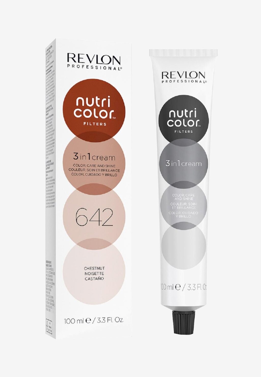 

Кондиционер NUTRI COLOR™ FILTERS 3 IN 1 CREAM COLOR CARE AND SHINE SEMI PERMANENT Revlon Professional, цвет 642 chestnut