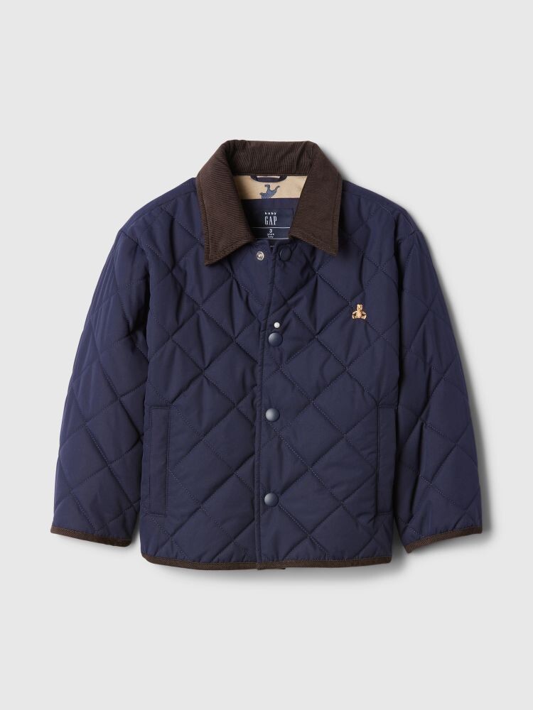 

Стеганая куртка Gap, синий