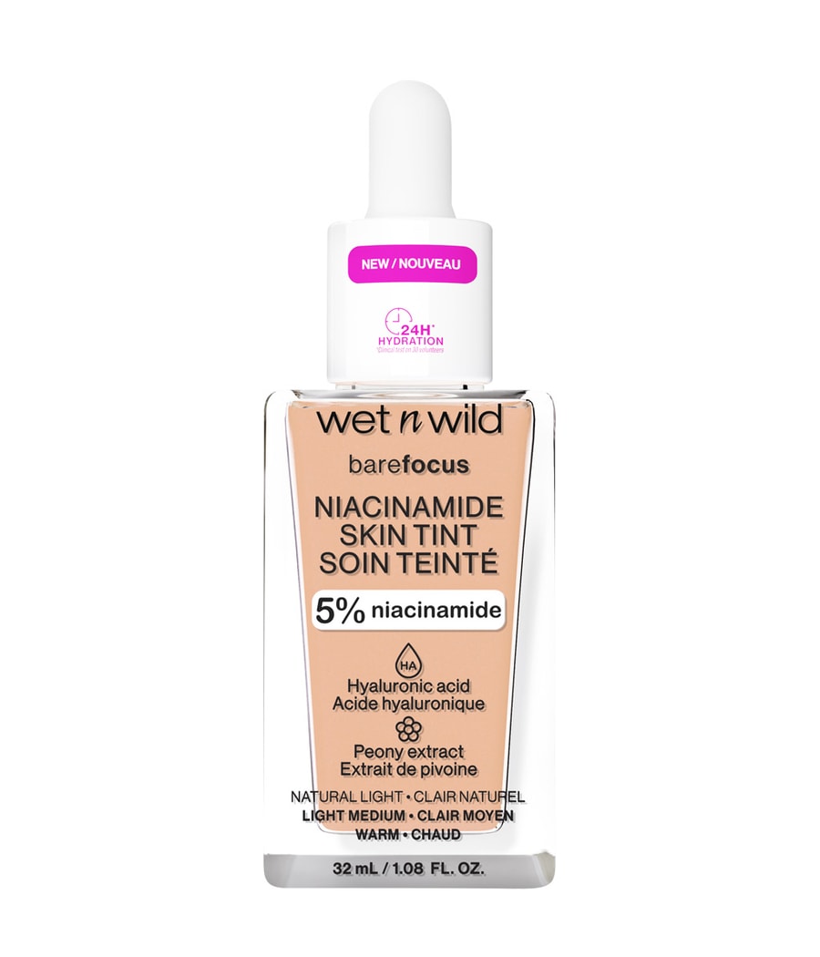 

Жидкая основа wet n wild Bare Focus Niacinamide Skin Tint, Light, 32 ml