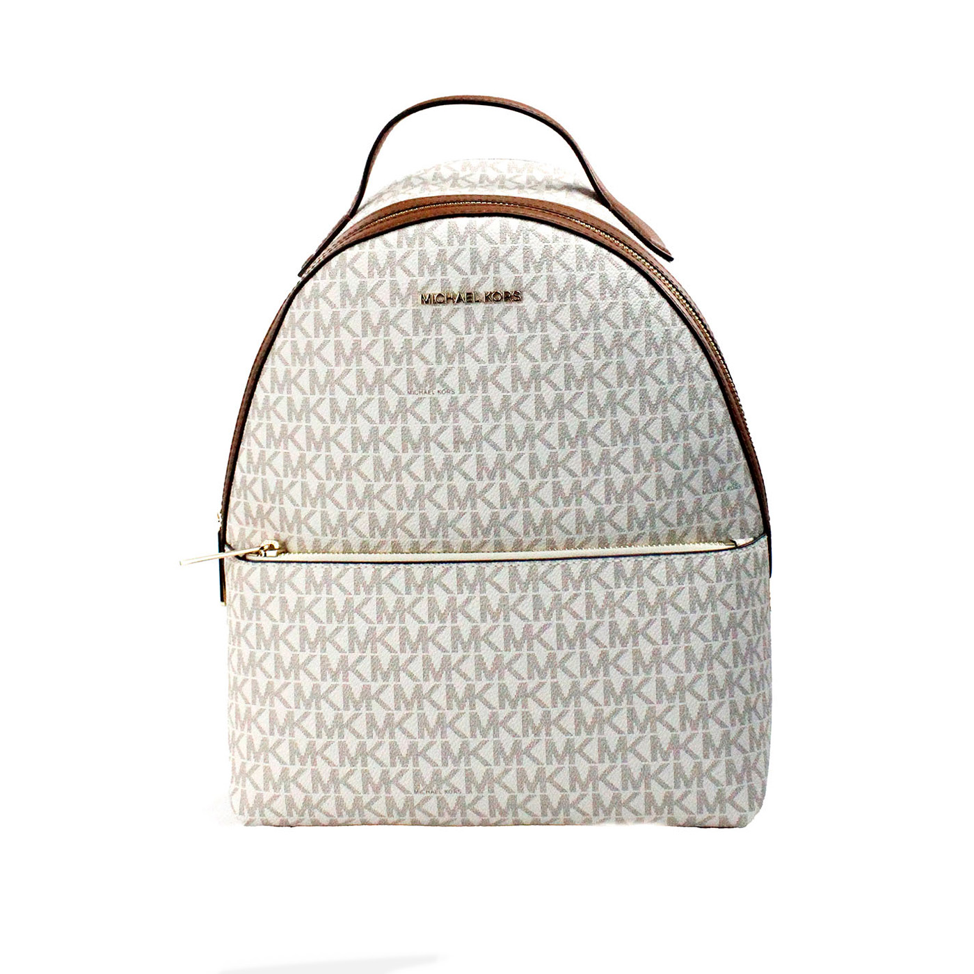 

Сумка-рюкзак Sheila Medium Vanilla Signature из ПВХ с передним карманом Michael Kors