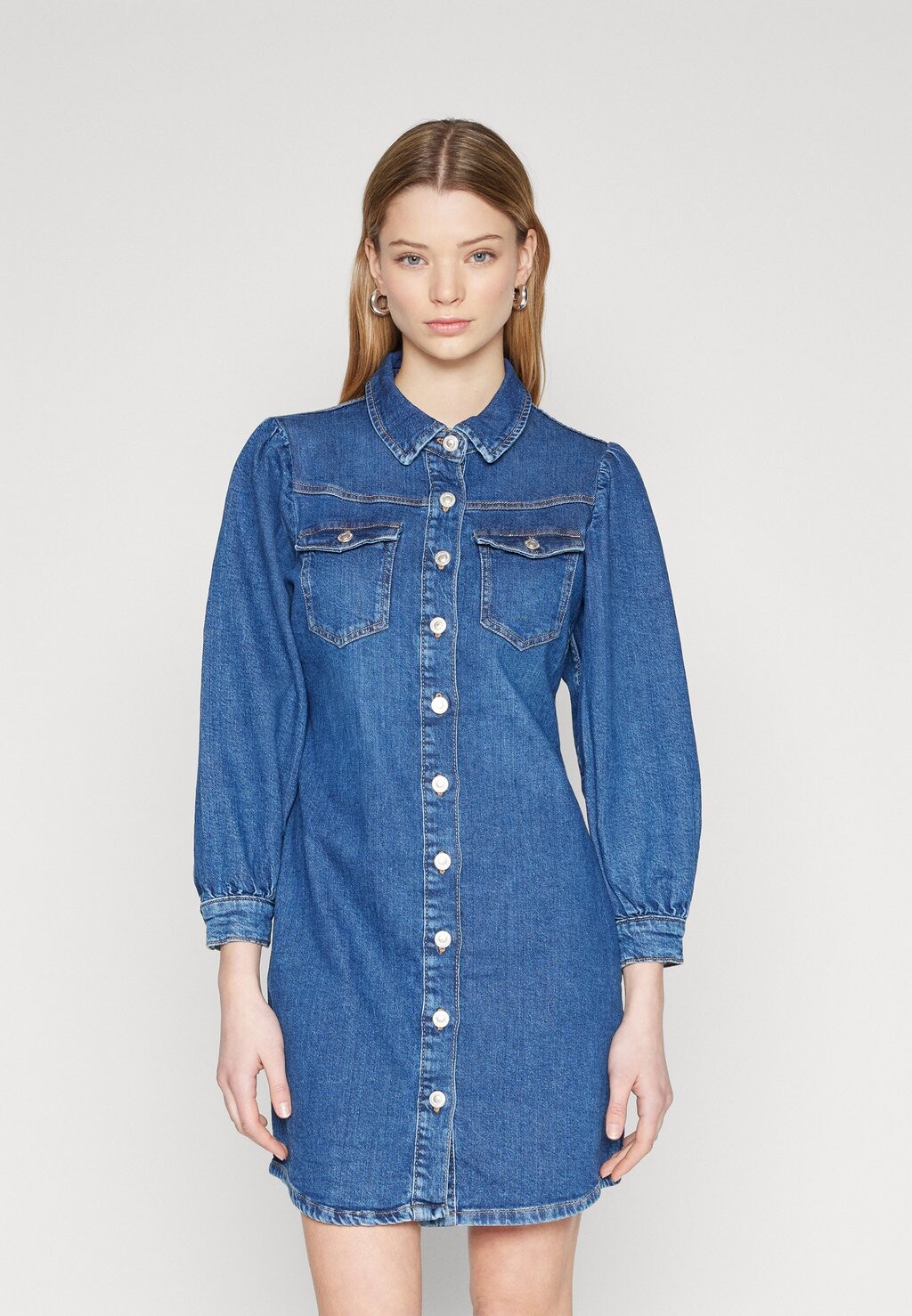 

Джинсовое платье ONLALLIE DRESS ONLY, цвет dark blue denim