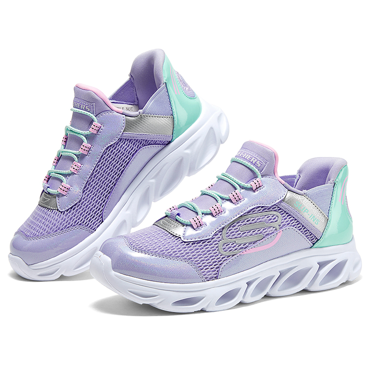 Детские кроссовки с воздушным охлаждением унисекс Skechers Kids, лаванда — фото 3