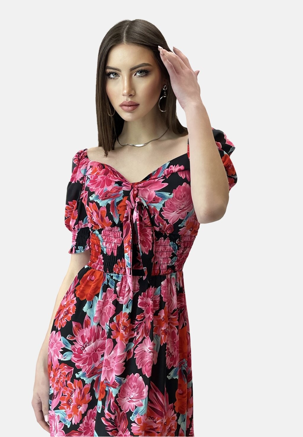 

Платье макси SOMMER Elara, цвет Mottled Pink