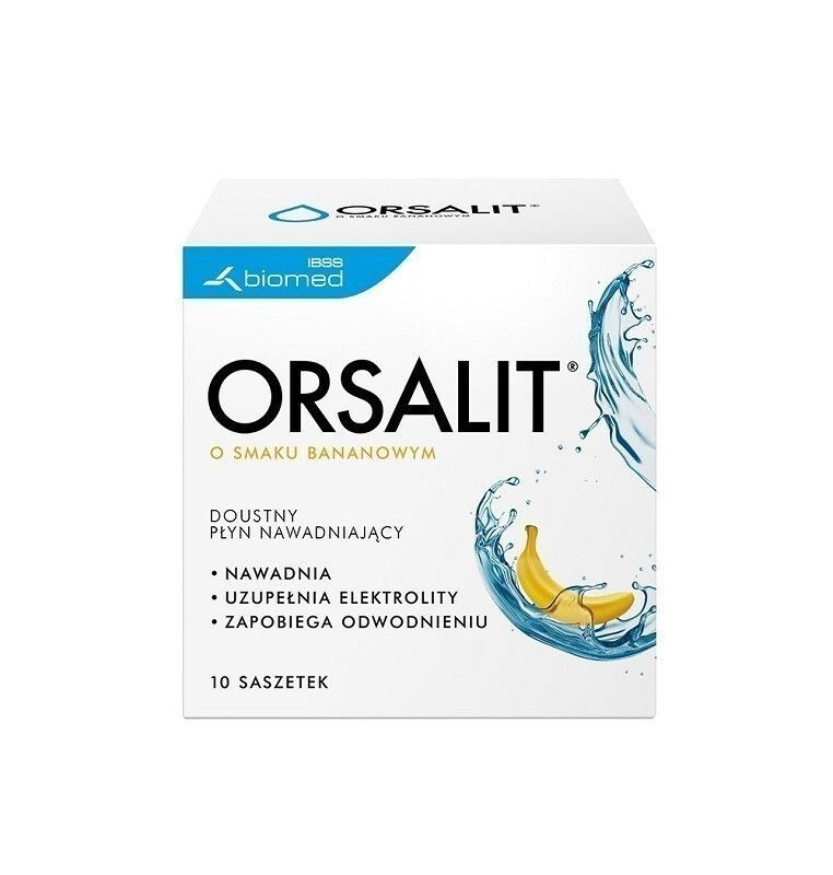 

Электролиты порошок Orsalit Smak Bananowy, 10 шт