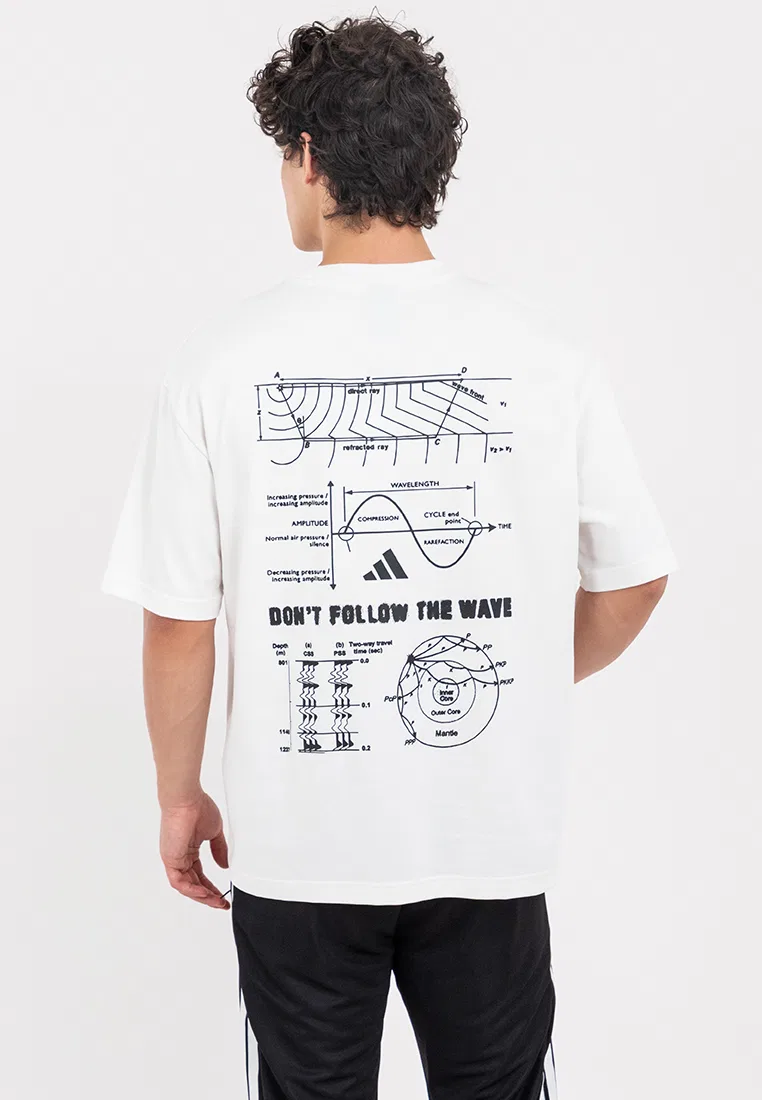 Футболка, Anthony Edwards, мужская Adidas, белый — фото 3