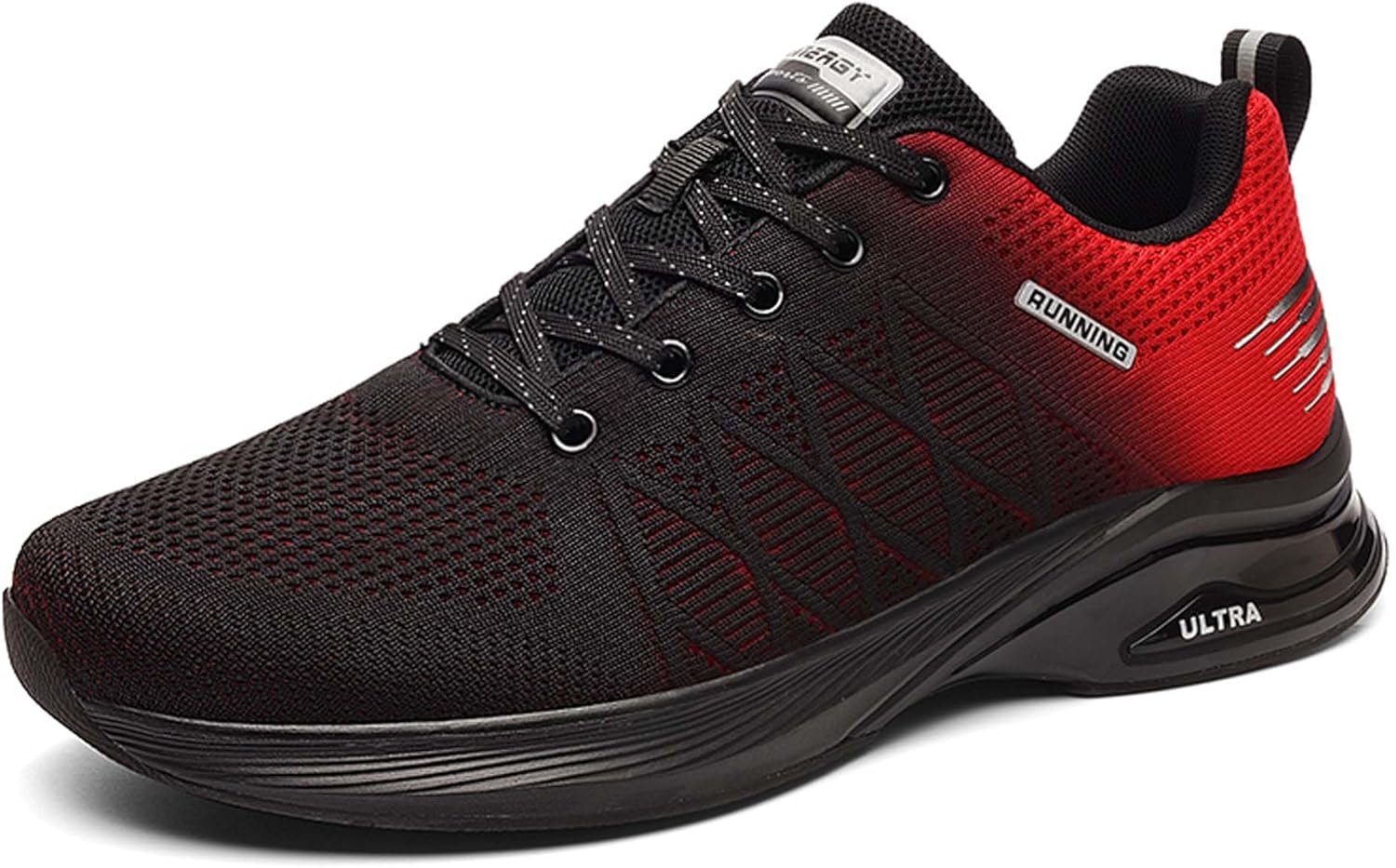 

Мужские спортивные кроссовки для бега, модные кеды, противоскользящие, дышащие, для бега по дороге, для бега в помещении и на улице, фитнес-тренеры, кроссовки из сетки, спортивные теннисные обувь Dzbajrqm, черный/красный