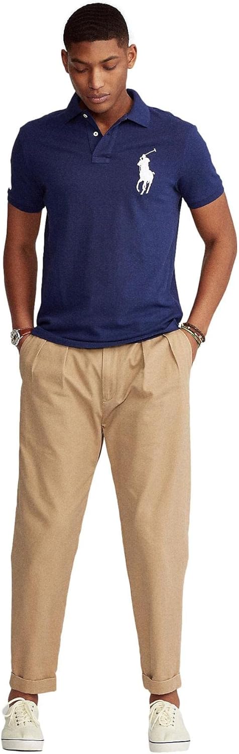 POLO RALPH LAUREN Мужская классическая поло с сеткой Big Pony, Ralph Lauren Navy Blue — фото 2