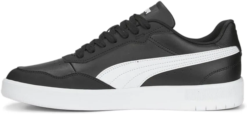 Мужские кроссовки PUMA Court Ultra Lite на шнуровке для повседневной носки - черные, черный — фото 3