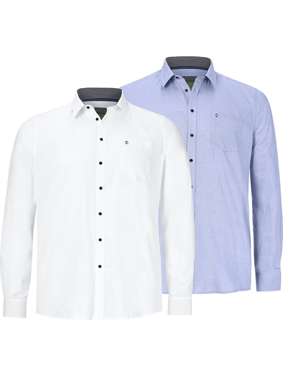 

Рубашка на пуговицах классического кроя Charles Colby Duke Lester, Blue/White