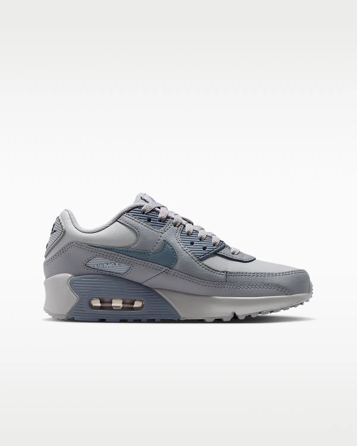 Детские кроссовки Nike Air Max 90 LTR, Wolf Grey/Stealth/Armory Blue — фото 3