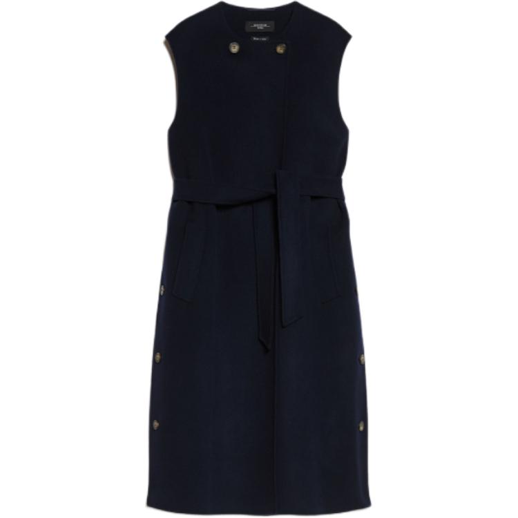 

FW24 Безрукавное платье женское темно-синее WEEKEND MaxMara