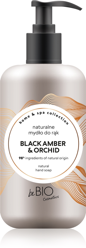 

Натуральное мыло для рук для дома и спа Bebio, black amber & orchid 300 мл