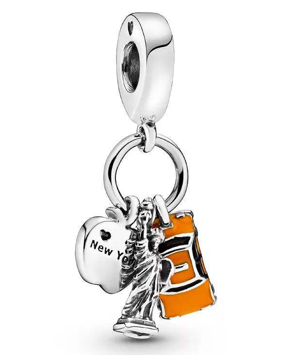 

Подвеска-Шарм с символами Нью-Йорка из стерлингового серебра Pandora, multicolor