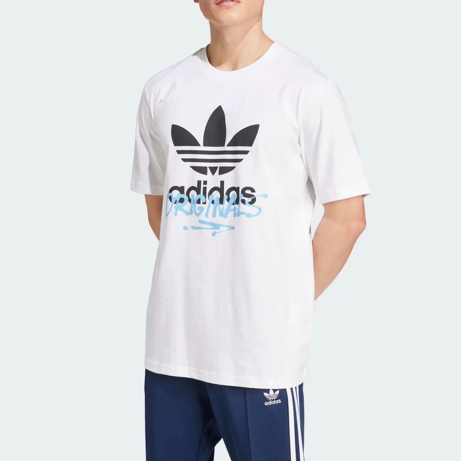 STREET 1 Футболка мужская белая Adidas Originals, белый — фото 2