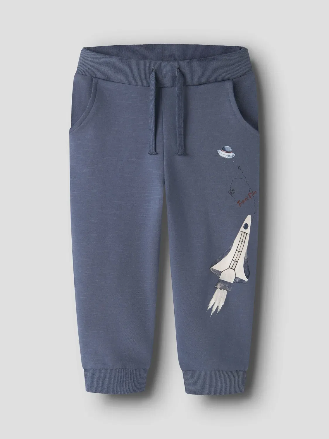 Спортивные штаны из футера, джоггеры Name it, vintage indigo — фото 3